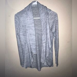 Hollister Gray Asymmetrical Slimming Cardigan